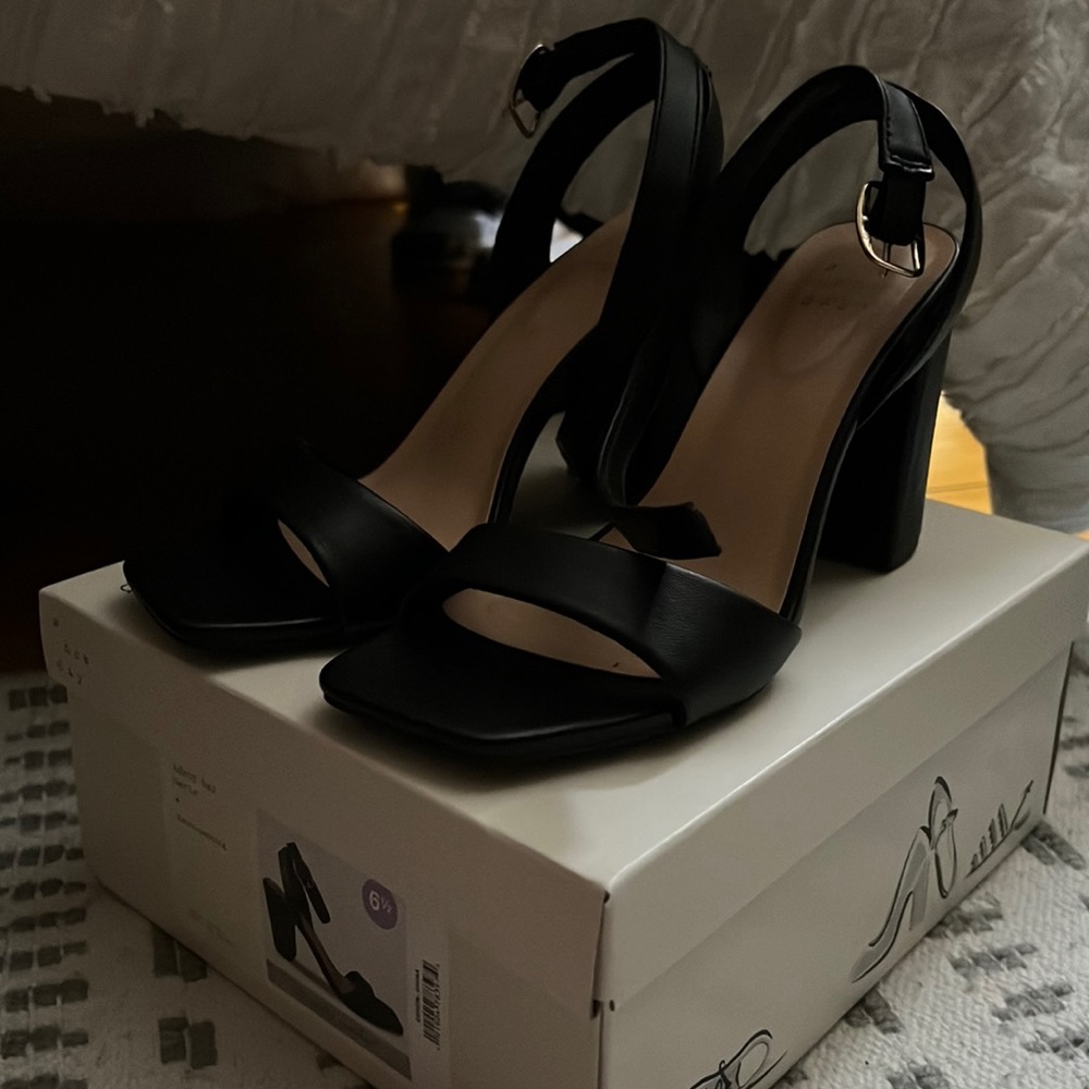Women’s ANewDay Sal Black Heels - Size 6.5